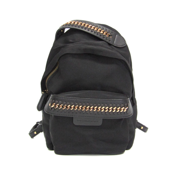 Stella McCartney GO Mini 469178 Women's NylonLeather Backpack Black